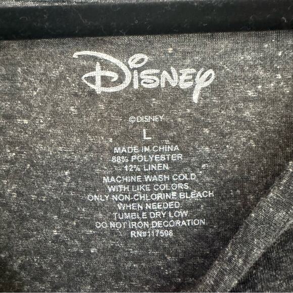 Disney Women’s Minnie Mouse Graphic Short Sleeve T Shirt in Gray Size L - Picture 5 of 5